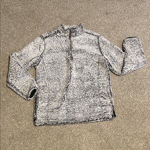 C.C Gray Sherpa Quarter-Zip Sweatshirt